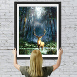 Hirsch in den hohen Wäldern Diamond Painting