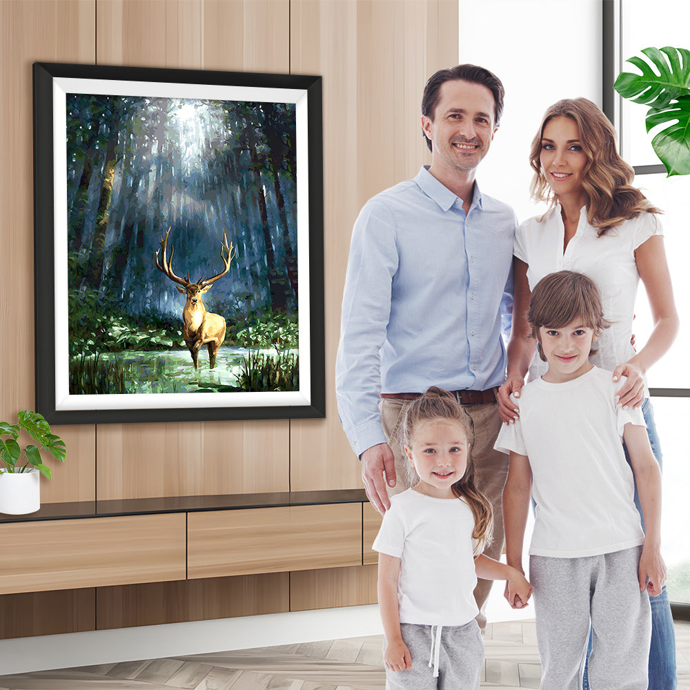 Hirsch in den hohen Wäldern Diamond Painting