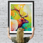 Hirsch mit Halskette Diamond Painting