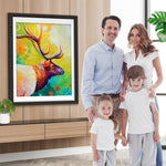 Hirsch mit Halskette Diamond Painting