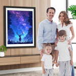 Hirsch und Sternenhimmel Diamond Painting
