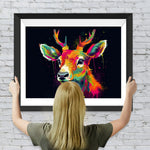 Hirsche im Dunkeln Diamond Painting