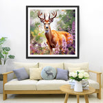 Hirsche im Garten Diamond Painting