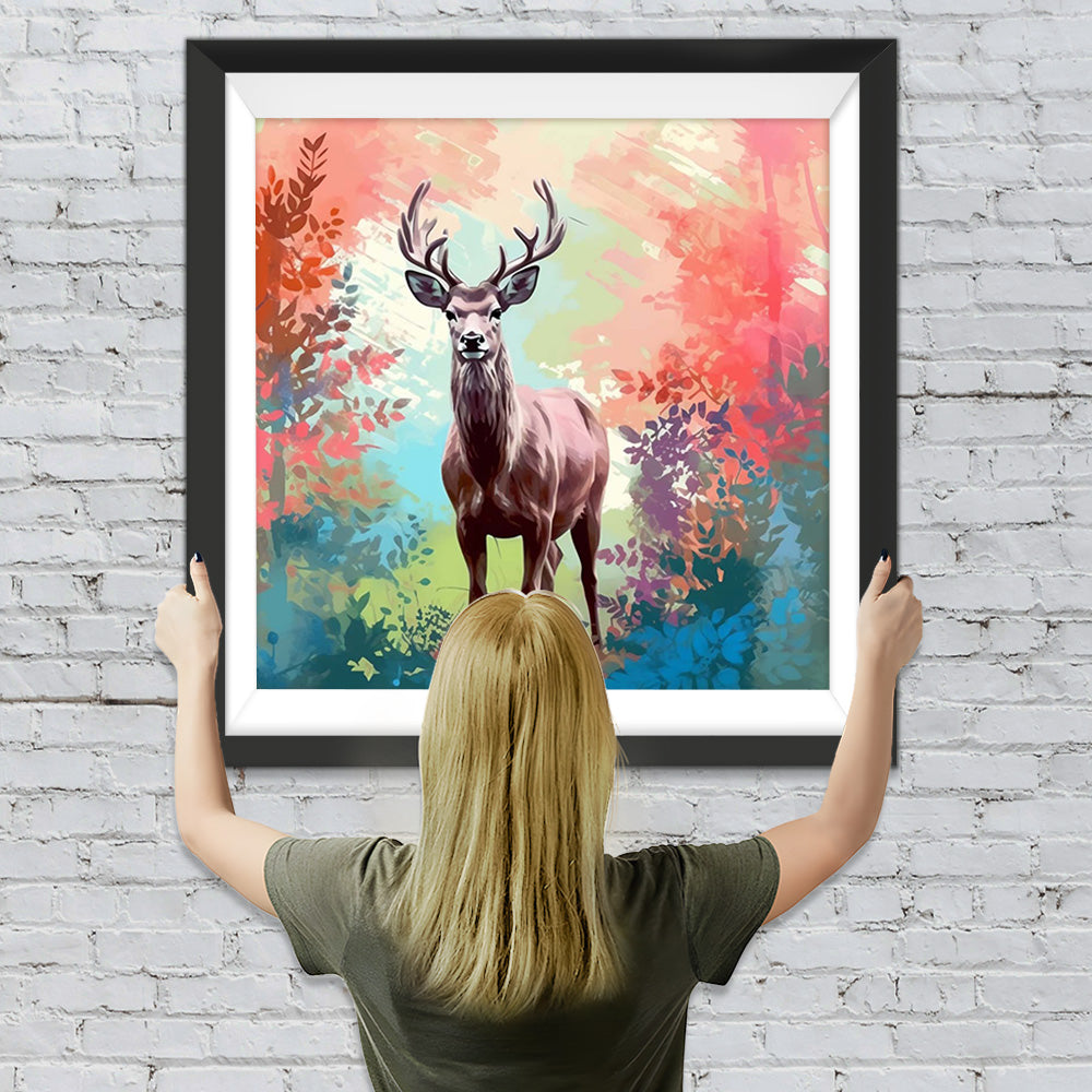 Hirsche in Mangroven Diamond Painting