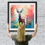 Hirsche in Mangroven Diamond Painting