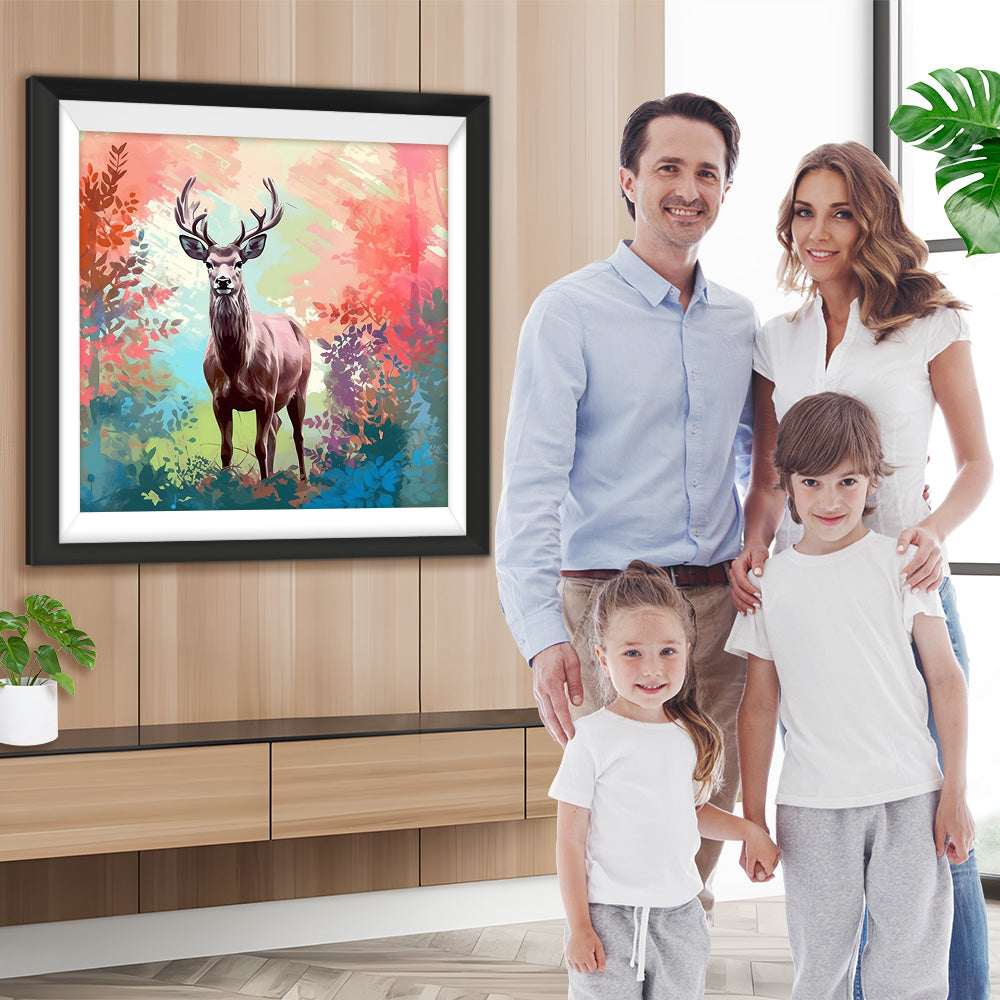 Hirsche in Mangroven Diamond Painting