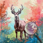 Hirsche in Mangroven Diamond Painting
