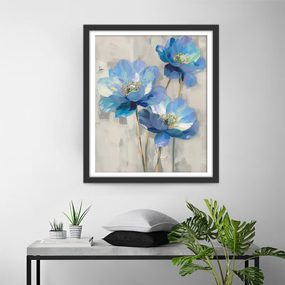 Hübsche blaue Blumen Diamond Painting
