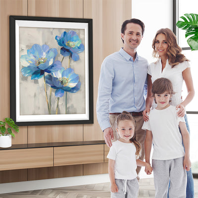Hübsche blaue Blumen Diamond Painting