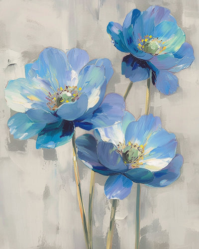 Hübsche blaue Blumen Diamond Painting