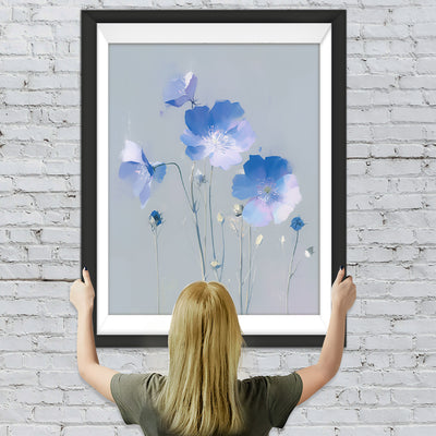 Hübsche kleine blaue Blumen Diamond Painting