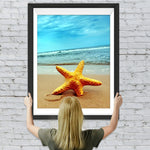 Hübscher Seestern am Strand Diamond Painting