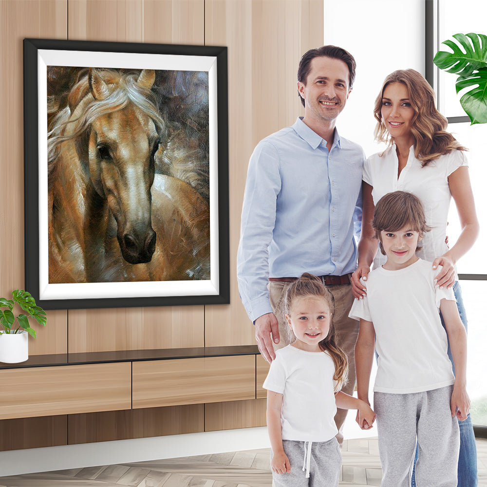 Hübsches braunes Pferd Diamond Painting