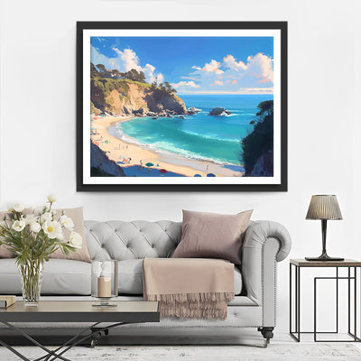Hügel am Meer Diamond Painting