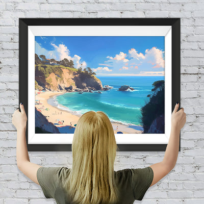 Hügel am Meer Diamond Painting