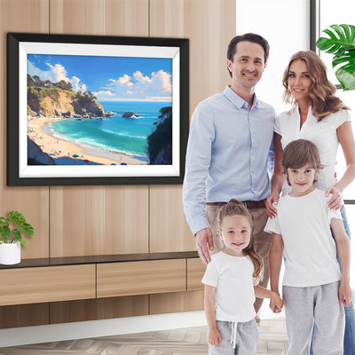 Hügel am Meer Diamond Painting