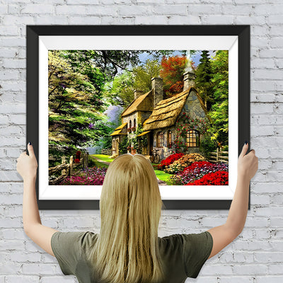 Hütte im Wald Diamond Painting