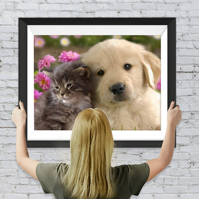 Hund und Katze Diamond Painting