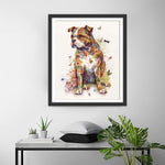 Hund und Schmetterlinge Diamond Painting