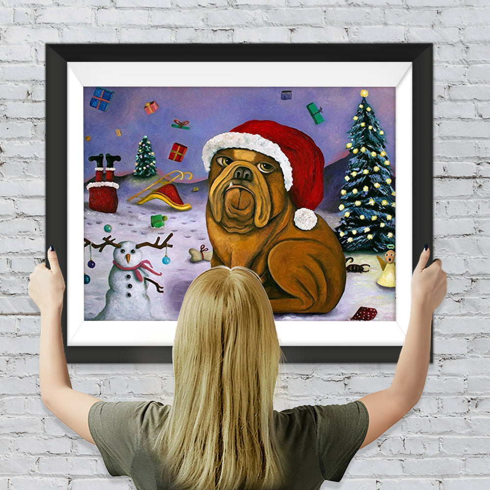 Hund Weihnachten Diamond Painting