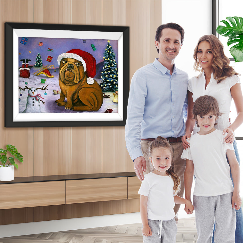 Hund Weihnachten Diamond Painting