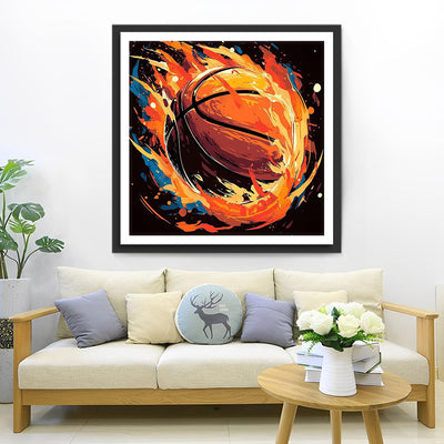 Intensiver Basketball Diamond Painting