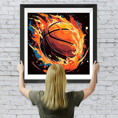 Intensiver Basketball Diamond Painting