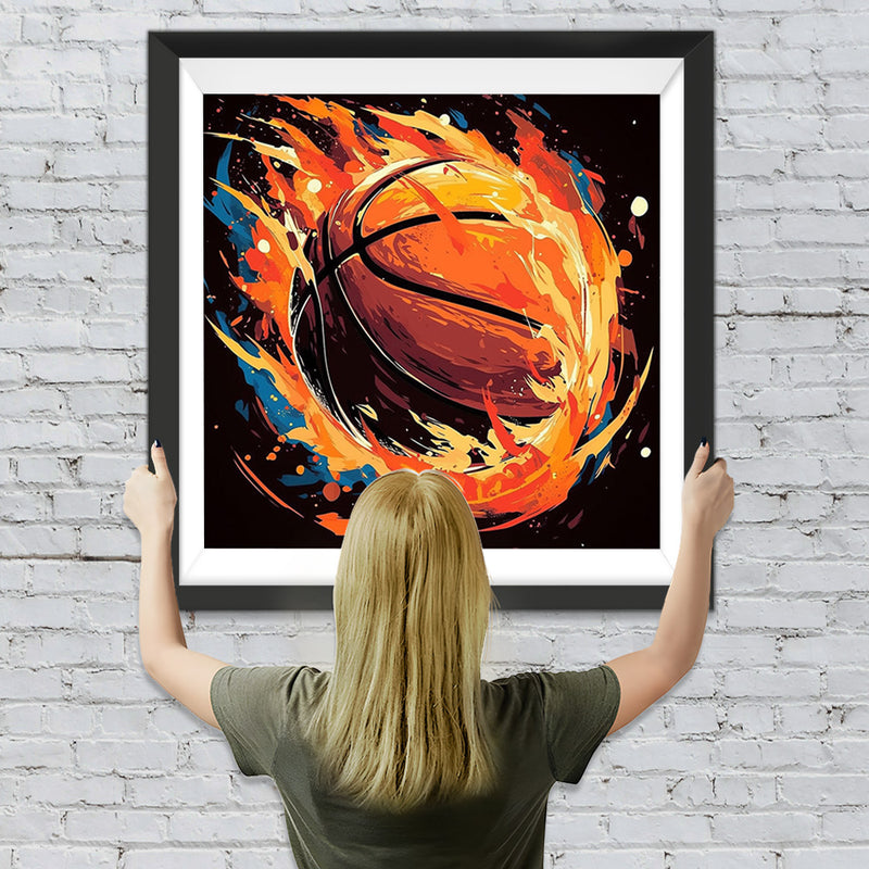 Intensiver Basketball Diamond Painting