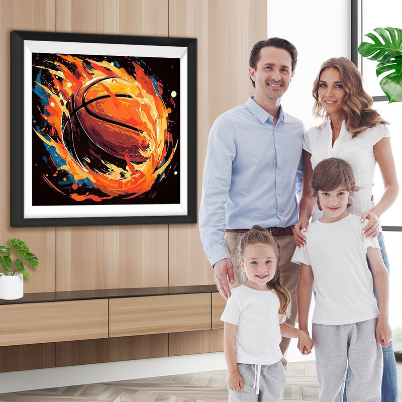 Intensiver Basketball Diamond Painting
