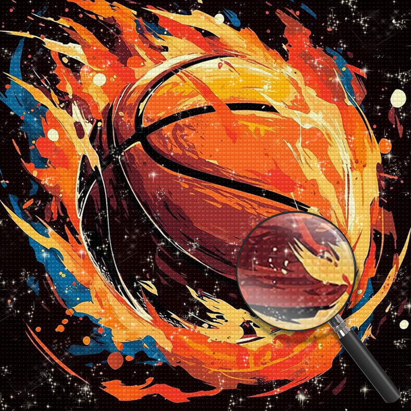 Intensiver Basketball Diamond Painting