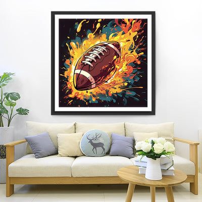 Intensives Rugby Diamond Painting