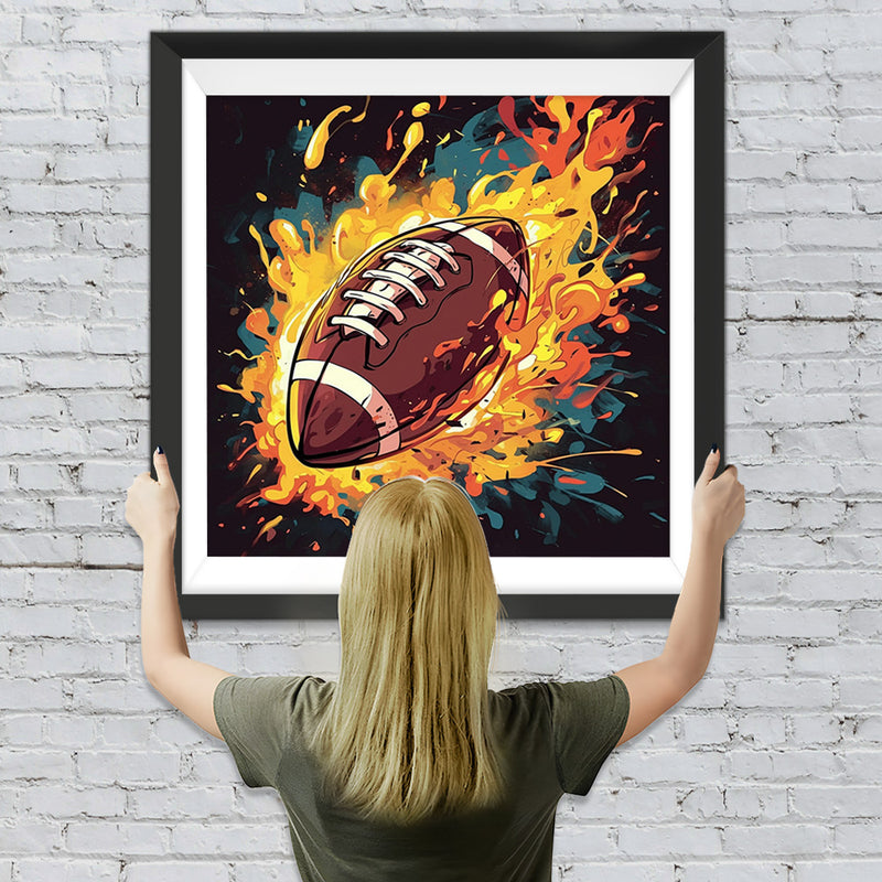 Intensives Rugby Diamond Painting