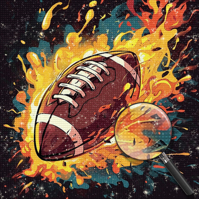 Intensives Rugby Diamond Painting
