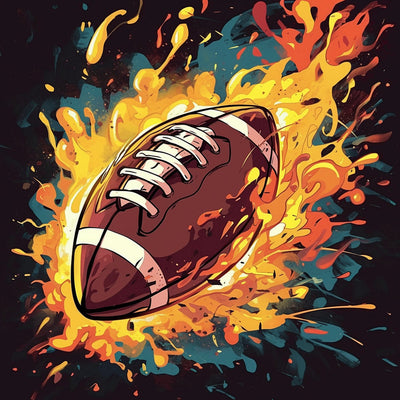 Intensives Rugby Diamond Painting