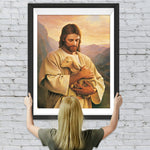 Jesus, der Hirte, und die Schafe Diamond Painting