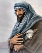 Jesus hält Lamm Diamond Painting