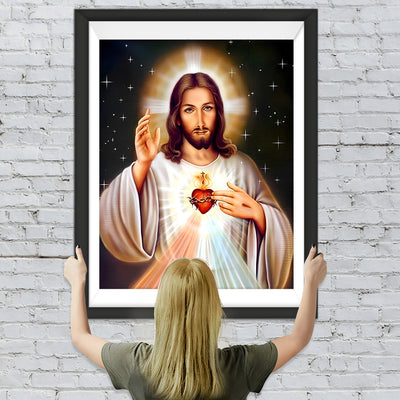 Jesus' heiliges Herz Diamond Painting