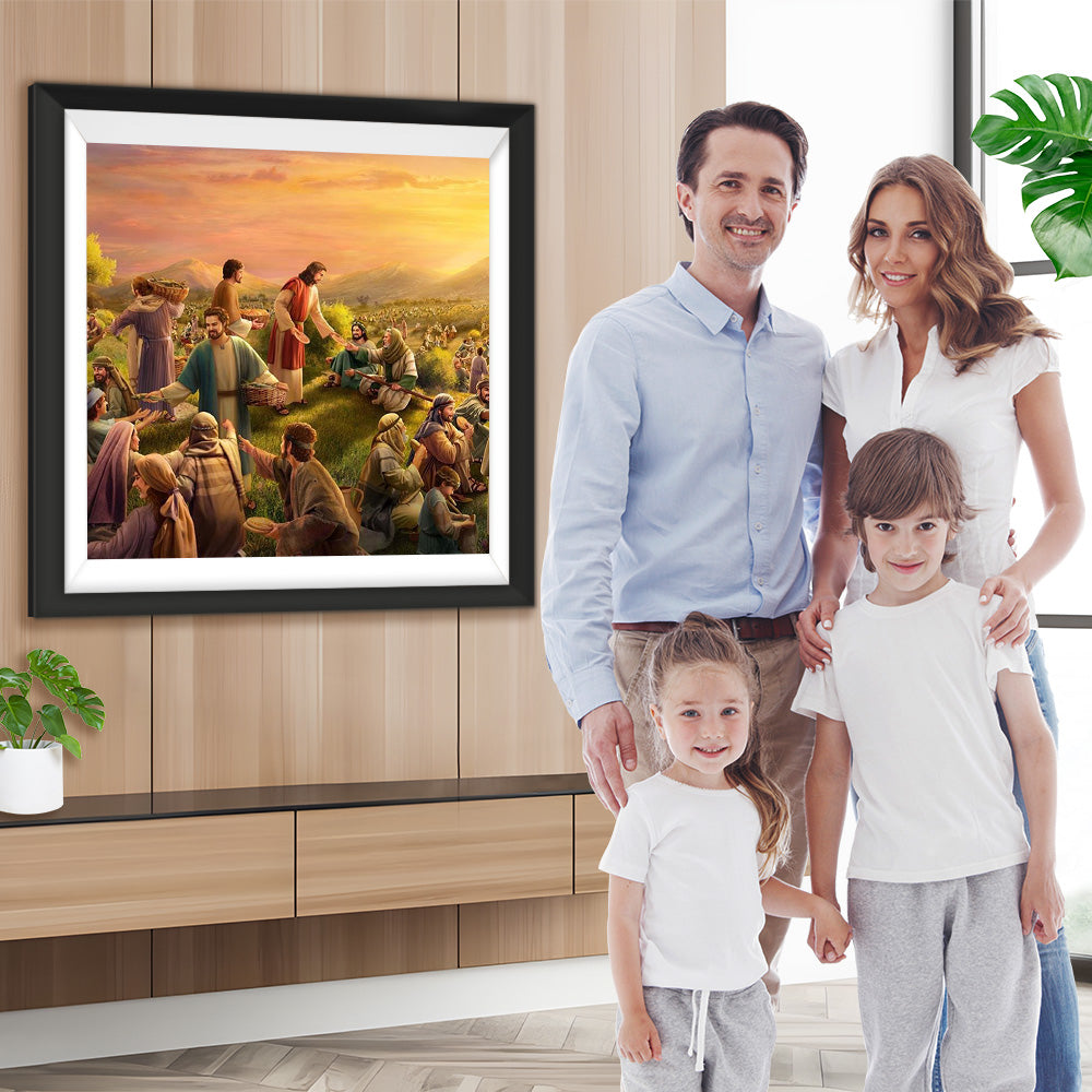 Jesus und Bauern Diamond Painting