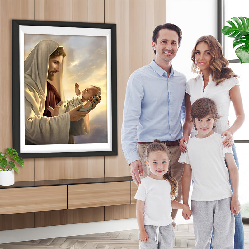 Jesus und das Baby Diamond Painting