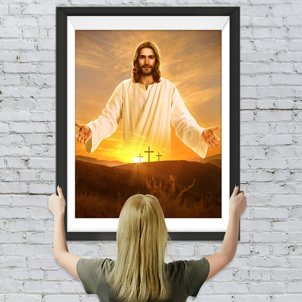 Jesus und das Kreuz Diamond Painting