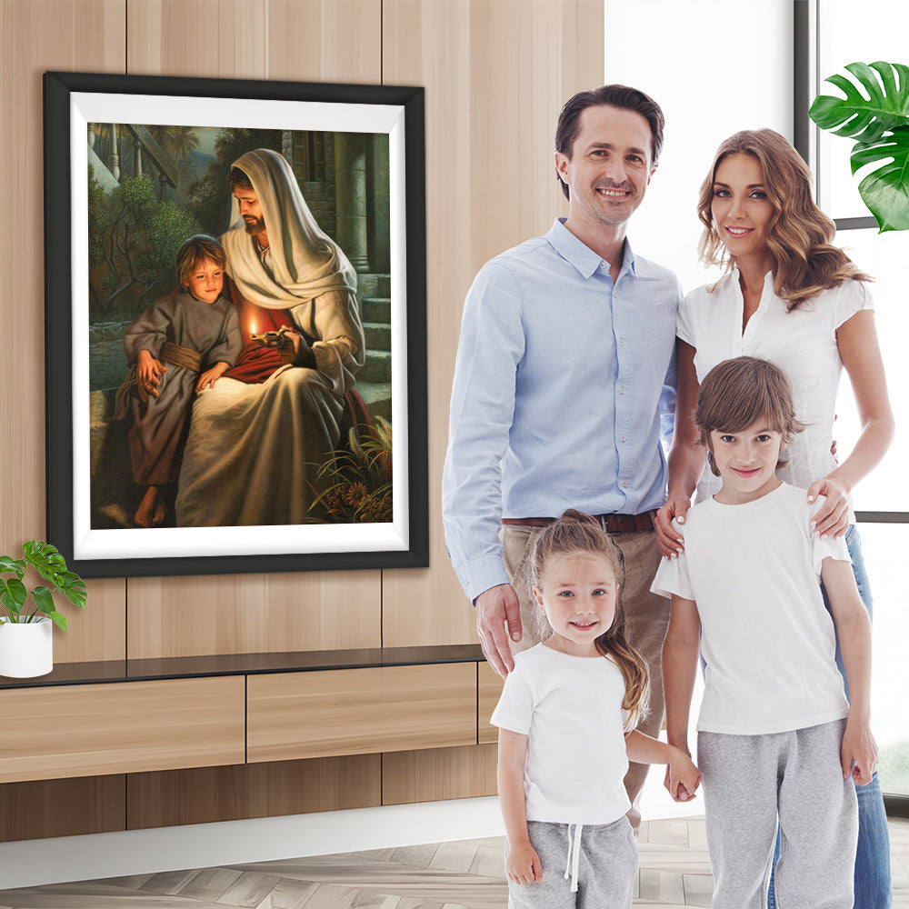 Jesus und kleiner Junge Diamond Painting