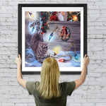 Kätzchen Weihnachtsmann Diamond Painting