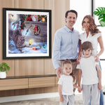 Kätzchen Weihnachtsmann Diamond Painting
