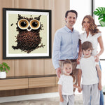 Kaffee Eule Diamond Painting