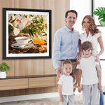 Kaffee Obst Blumen Diamond Painting