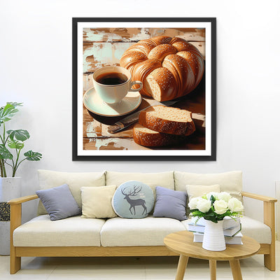 Kaffee und Brot Diamond Painting