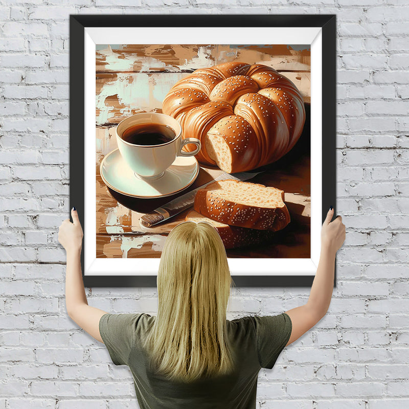 Kaffee und Brot Diamond Painting