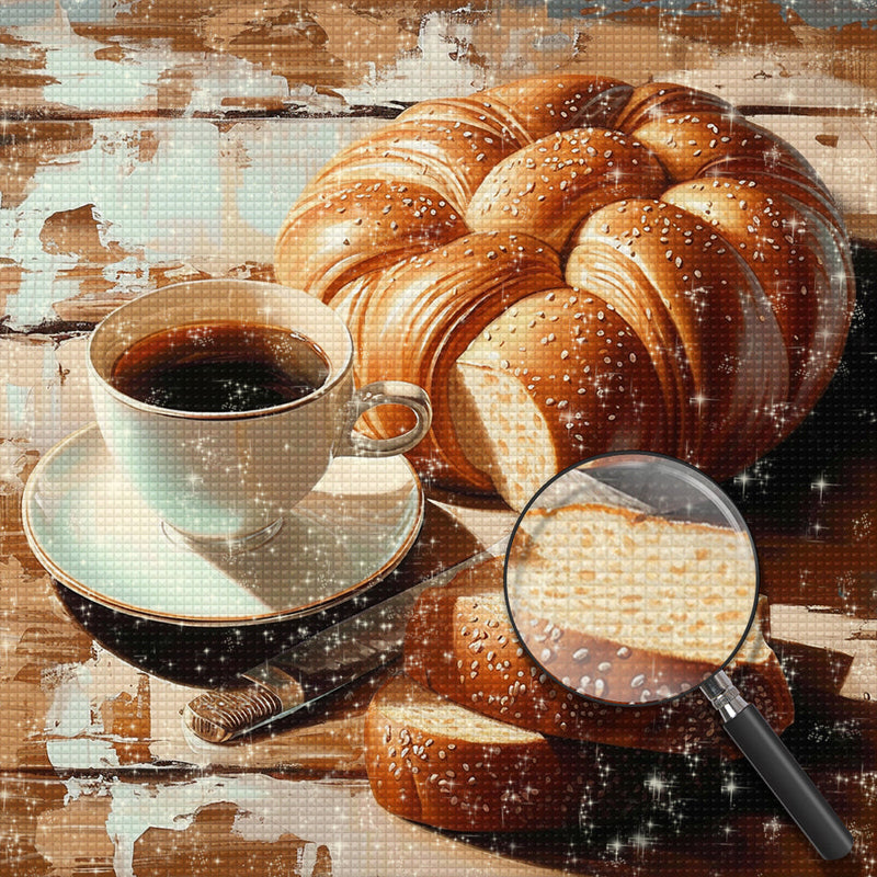 Kaffee und Brot Diamond Painting