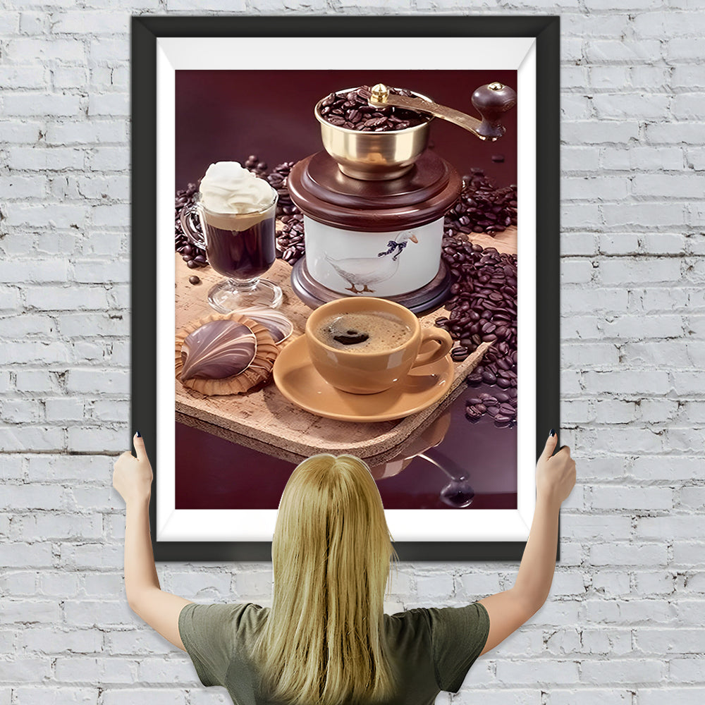 Kaffee und Gebäck Diamond Painting