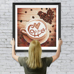 Kaffee und Herz Diamond Painting